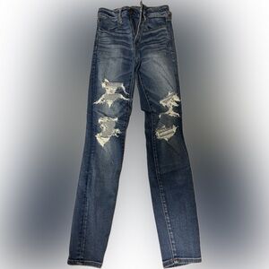 American Eagle Hi-Rise Jegging | Next Level Stretch Distressed Skinny
